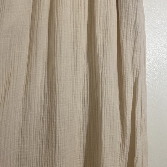 Xirena Midi Arwen Dress Oyster Off White 100% Cotton Size Medium - Picture 8 of 11